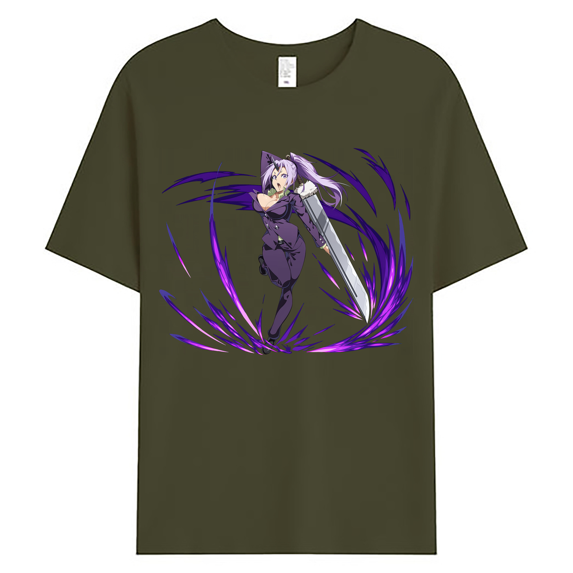 （画像用） 転スラ Regarding Reincarnated to Slime 綿100％ メンズ半袖Tシャツ｜肌触りやわらか＆通気性